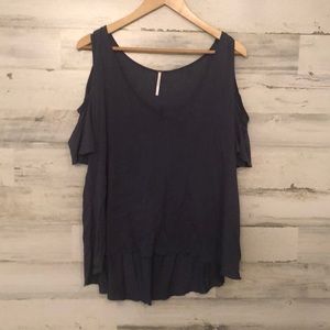 Free People cornflower blue tunic M